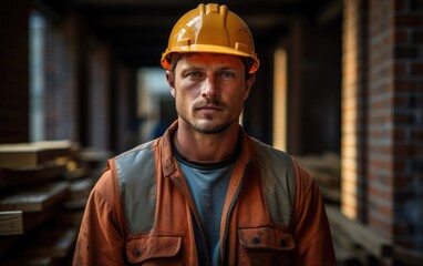 The art of bricklaying: A comprehensive portrayal of a skilled bricklayer, highlighting their mastery of the craft.