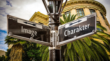 Signposts the direct way to Character versus Image