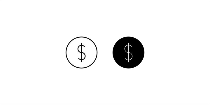 Cash icon set in trendy flat style isolated on white background. Money symbol for your website design, logo, app, UI. Vector illustration, EPS10.