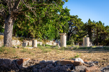 Ancient ruin in Samos, Greece - obrazy, fototapety, plakaty
