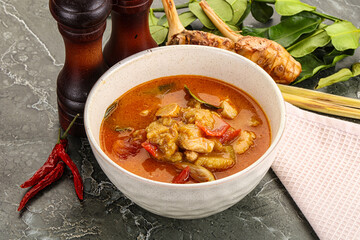 Thai traditional Tom Yum with chicken