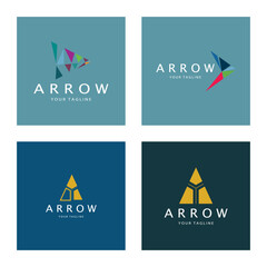 abstract arrow logo design,for finance,business,archery,logistics,vector