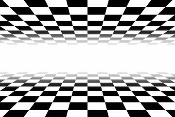 Black and white double checkerboard