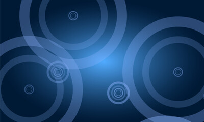 Dark blue abstract geometric background with circle lines for cover, brochure, booklet, banner, business, corporate. Vector illustration