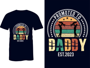Daddy best t shirt design vector
