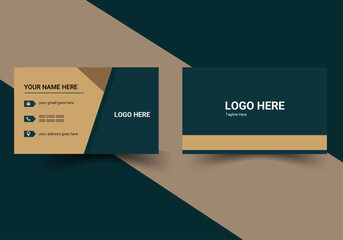 Set of new modern business card print templates Double-sided creative design horizontal Vector illustration Personal visiting card with company logo.
corporate business card.