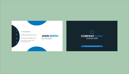 Modern Business Card Design Template, Creative Visiting Card