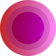 pink round button vibran circles in color gradient PNG