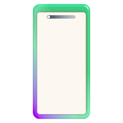 mobile phone screen colorful frame