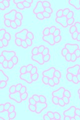 Cat footprints background image 