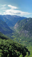 Obraz premium drone photo Vršič Pass Triglav slovenia europe 