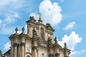 Fototapeta na wymiar The Roman Catholic Church of the Visitants in Warsaw, Poland