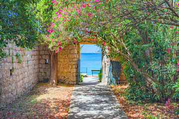Elafiti Islands in croatia close to Dubrovnik on coastline