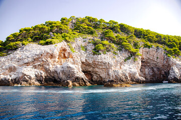 Fototapeta premium Elafiti Islands in croatia close to Dubrovnik on coastline