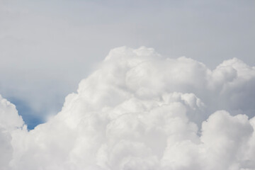 Spring Fluffy White & Gray Puffy Clouds – Border, Background, Backdrop or Wallpaper, Flier, Poster, Banner Ad, Advertisement, Publications, Social Media Post or Ad, Christian Publications, Church