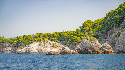 Naklejka premium Elafiti Islands in croatia close to Dubrovnik on coastline