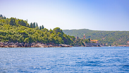 Elafiti Islands in croatia close to Dubrovnik on coastline