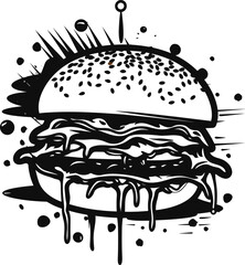 Burger logo design background wallpaper for poster design or logo design