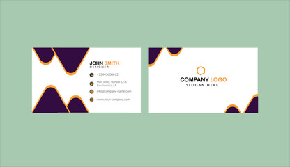 Business card template design visiting card