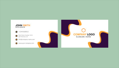 Business card template design visiting card