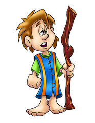 cartoon illustration of a child