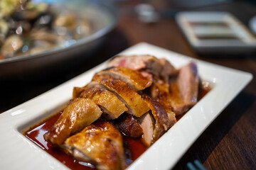 Roast goose in hong kong style