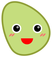 Smile shape icon. Vector illustration.	