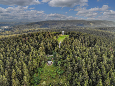 Luftbild Finsterberg im Thüringer Wald