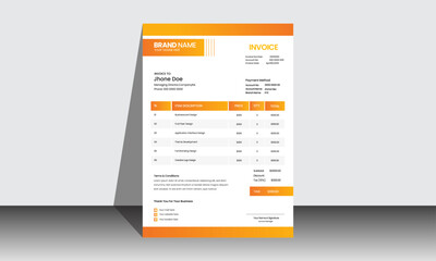 Minimal Invoice design template