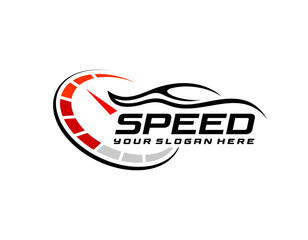 Sports car logo icon . Motor vehicle silhouette emblems. Auto garage dealership brand identity design elements. Vector illustrations.