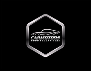 car silhouette logo design, modern and simple concept. vector eps 10