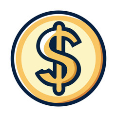 dollar sign, dollar bill vector drawing, money, finance, business
