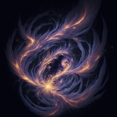 abstract fractal background, energy, burn