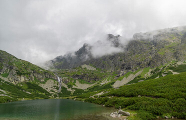 Fototapeta na wymiar Mountain landscape in the Tatras.