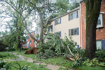 aftermath a severe thunderstorm happened in Maryland on July 29 2023 