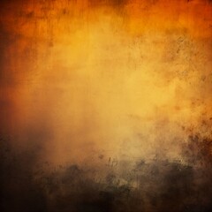 Fototapeta na wymiar abstract orange vintage grungy background or dark paper with bright center spotlight and subtle vignette border frame. AI generative.