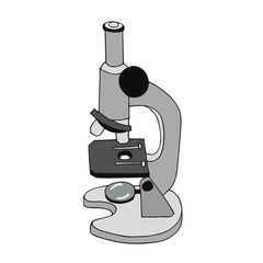 MICROSCOPE vector image drawn by hand