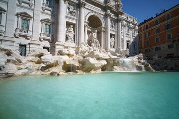 Fototapeta na wymiar Trevi fountain (Fontana di Trevi), Rome, Italy.