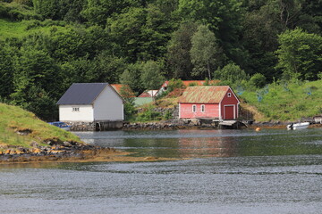 fjord autour de Bergen, Norvège