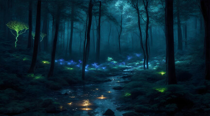 Naklejka premium Whispers of the Enchanted Grove