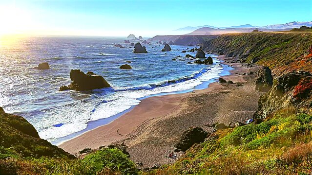 Sonoma Coastline Sunset 