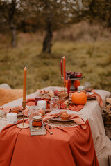 fall garden picnic