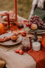 fall garden picnic