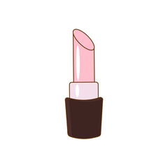 clipart korean cosmetics lipstick. Vector illustration isolated