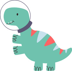 Childish Dinosaur Astronaut