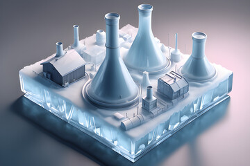 a-brilliant-glass-made-of-ice. generative ai