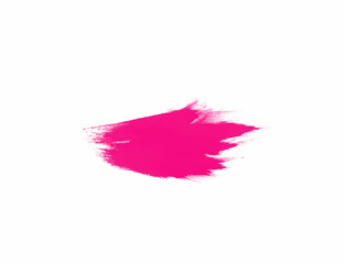Pink paint brush concept isolated on white background for art painting