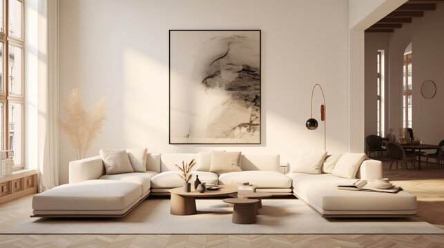 modern & minimalistic luxury living room