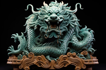 chinese dragon sculpture