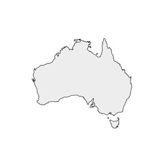 Australia vector map.Australia map.